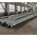 Hot dip galvanized monopole with anchor bolt system